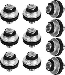 DOITOOL 10pcs M3 Small Hard Disk Drive Screws Φ8×8.7mm Vibration Dampening Replacement Computer Case Screws for Electronics and Laptop Repair