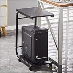 Printer Stand for Desk Printer Stand Rack PC Host Bracket with Wheel Desktop Base Mobile Host Box Bracket Sub-Storage Bracket Printer Table Printer cart (Color : 1) (Brass)