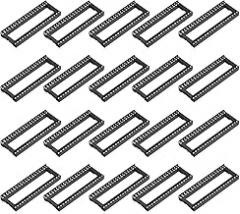 Generic 20Pcs DIP IC Chip Socket Adapter 40 Pin IC Assortment Kit 2.54mm/0.1