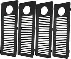 TEHAUX 4Pcs Air Vent Grille for Cabinets Shoe Closets Electronics Ventilation Covers for Odor Airflow Wardrobes Furniture