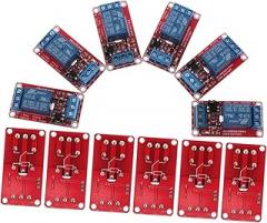 HOMSFOU 12pcs High Power Relay Module with Optical Isolation for Flexible Control Supports Trigger Durable Expansion Board Design for Electronics and Applications