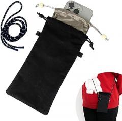 EMF Shield Sleeve for Cell Phone, 2 in 1 Radiation Blocker Sleeve, 100% Silver Fiber Lining & Waterproof Case | RFID Blocking Anti 5G EMF Protection for Pregnant Women (Size 4