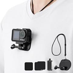 K&F CONCEPT Magnetic Action Camera Chest Mount for GoPro Hero 13/12/11/10/9 Black, DJI Osmo Action 5 Pro/4/3/2 and More Action Camera, POV Neck Mount with Adjustable Neck Strap Lanyards