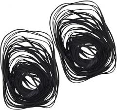 Recorder Rubber Belts 40-135mm Mix Flat Cassette Belt for Repair Maintenance Tape Machine DVD CD LD VCR Repeater Drives 2mm Width 100 Pcs