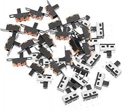 40pcs Slide Switches Locking Toggle Switches for DIY Electronic Projects and Low-Power Applications