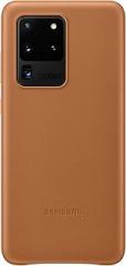 Samsung Electronics Galaxy S20 Ultra Case, Leather Back Cover - Brown (US Version with Warranty), Model: EF-VG988LAEGUS