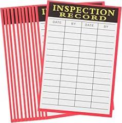 COHEALI 100Sheets Inspection Note Tags for Equipment Record Compact for Electronic Devices Appliance Maintenance for Warehouse Device Inspection