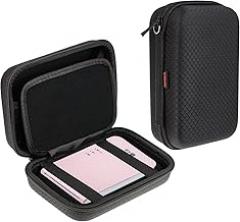 Navitech Black Handheld Pocket/Portable/Mobile Printer Carrying Case Compatible with SkyMall Mobile Wi-Fi & NFC Photo Printer