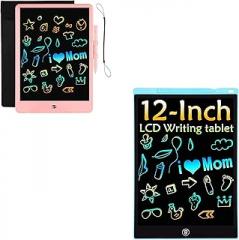 LEYAOYAO 10 Inch Colorful LCD Writing Tablet & 12 Inch Colorful LCD Writing Tablet, Electronic Digital Colorful Screen Drawing Tablet Doodle Board