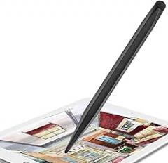 1pack Dual-Ended STYL-us Pens for Touch Screen,Portable Electronic Whiteboard Pen for Handwriting, Drawing, Note-Taking - Black Penstylus with Comfortable Grip Suits for Infra red Touch Screen