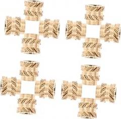 Homoyoyo 60pcs Brass Threaded Inserts Brass Insert Nuts Heat Set Tool Threaded for Electronics Thread Repair