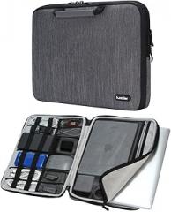 iCozzier 15-15.6 Inch Handle Electronic Accessories Strap Laptop Sleeve Case Bag Protective Bag for 15