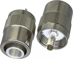 fengpeng 1pcs UHF PL259 Male Screwed Coupling Connector Solder RG5 RG6 5D-FB LMR300 Cable Straight