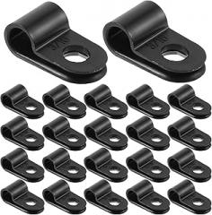 iplusmile 200pcs Mounting Clips for Ethernet Cable Wire Management Organizers for Led Rope Lights for Outdoor and Indoor Use Patios Decks and Events