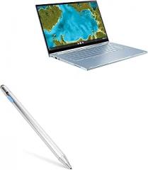 BoxWave Stylus Pen Compatible with ASUS Chromebook Flip C433 - AccuPoint Active Stylus, Electronic Stylus with Ultra Fine Tip - Metallic Silver