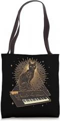 Synthesizer Electronic Musical Instrument Electronic Synthesizer Musician Cat Owner Tote Bag