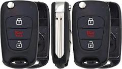 2X New Replacement Key Fob Remote Shell / CASE Compatible with & Fit for 2010 2011 2012 2013 Kia Soul - MPN NY0SEKSAM11ATX-05 (NO Electronics or Chip Inside)