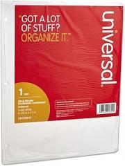 Universal - Write-On/Erasable Indexes with White Tabs, Five-Tab, Letter, White, Five per Set - Pack of 300