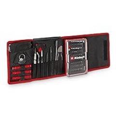 Original Einhell 84 pcs. precision repair kit and electronics (precision bits and sockets, screwdriver bit holder, flexible shaft extension, grounding bracelet, spudger)