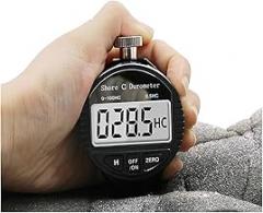 Hardness Tester, Electronic Digital Display Shore A D C Durometer Sclerometer Rubber Hardness Tester Meter Paragraph Tool for Steel,Aluminum Alloy,Copper(C)