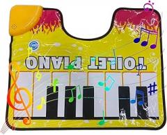 Toilet Piano Floor Mat - Novelty Potty Piano Musical Floor Mat | Funny Musical Keyboard Toilet Rug with Sound | Electronic Gags & Practical Joke Toys for Toilets, Bathrooms, Apartments