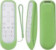 CHUNGHOP Protective Silicone Remote Case for PlayStation 5 Media Remote Control, PS5 Media Remote Cover, Shockproof Washable Cover with Loop-Glow in Dark Green