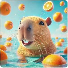 Joko Ivery Capybara Oranges Summer Protective Wrap 13.8