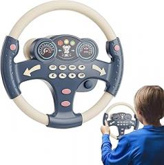 Steering Wheel Toy – Electronic Components ABS 20x20x5.5cm | Car Steering Wheel With Sound Effects | Drive Wheel 1 For Children, Pretend Games, Educational Fun, Role Play, Activity