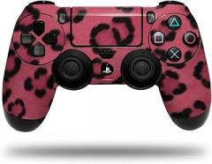 Vinyl Decal Skin Compatible with Sony PS4 Controller PlayStation 4 Original Slim and Pro Leopard Skin Pink (Controller NOT Included)