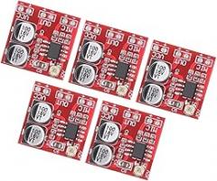 CHICIRIS LM386 Electret Microphone Amplifier Module 20‑200x Gain DC4V‑12V Power Supply Noise Suppression for Microphone Enthusiasts ABS 5Pcs for Electronic Component