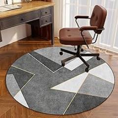 Drum Rug Floor Protection Mat, Gaming Office Chair Mat, Non-Slip Fabric Office Floor Mat, Floor Mat Protector for Hard, Laminate and Tiled Floors-J||80CM