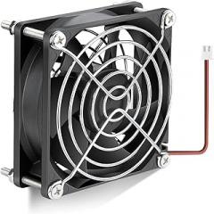 80mm x 25mm DC Brushless 24V Cooling Fan Dual Ball Bearing 2Pin for PC Case Exhaust Electronic Equipment Ventilation