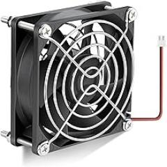 80mm x 25mm DC Brushless 24V Cooling Fan Dual Ball Bearing 2Pin for PC Case Exhaust Electronic Equipment Ventilation