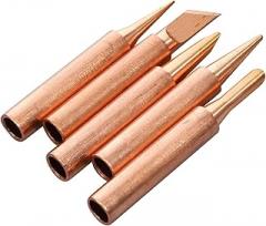5pcs Replacement Soldering Iron Tips Precise Temperature Control Use Copper Welding Accessories for Electronics and Delicate Soldering Tasks
