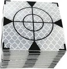 100pcs Reflector Sheet For Total Station Survey Geography Fluorescent White Sheet Reflective Reflector Sticker 20/30/40/50/60 mm(40x40mm)