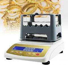 Digital Gold Purity Tester Electronic Karat Analyzer for Gold, Silver & Platinum Precious Metal Authenticity Detector with Density Measurement for Pawn Shops Jewelers(300k)