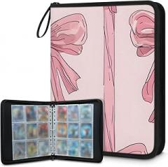 Bowknot 9 Pocket Card Binder,Double Sided Holds 900 Pocket,Waterproof Trading Card Binder Album Storage Protectors Gifts for Kids Collectors