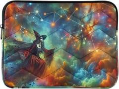 Laptop Sleeves 13, 13.3, 14 Inch Witch Clouds Protective Case with Zipper Portable Electronic Device Cover