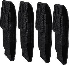 4Pcs Flashlight Pouch Durable Storage Bag for Outdoor Use Breathable Wearable Electronic Torch Case Protector for