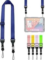 Adjustable Shoulder Strap, Nylon Camera Strap, Comfortable Neck Strap for iPad, Cellphone Tablet, Camera, Laptop, Binocular, Luggage Bag (Prussian Blue Universal Lanyard)