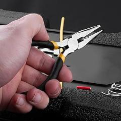 Mini Needle Nose Pliers, 5 Inch Long Nose Pliers w/Comfort Grip Handles Wire Cutter, Small Needle Nose Pliers for Jewelry Making, Wire Wrapping, Crafts, Electronic Repair