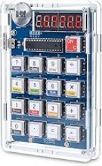 MiOYOOW 6-Digit DIY Calculator Kit, USB/Battery Powered Calculator Soldering Practice Kit with Resistance Value Measurement, Practical Electronics Projects for School Learning and Home Office Use