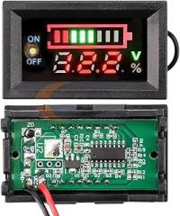 2S 3S 4S-Thitium Battreriy VoltTrackier Metier Battreriy Capacity Tester with Switch LED Display for Automotive Battreriy Replacement for OEM New 2026 High for Reliable Electronic Component