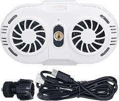 Phone Cooler,Mobile Phone Cooler Fan,Retractable Mute Cellphone Radiators with Dual Semi Conductor Cooling Chip for Phones (White)