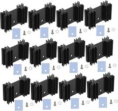 40pc Aluminum Heat Sink for-220 High Performance Metal Cooler Fin Suitable for Electronic Devices and Voltage Regulators Random Color