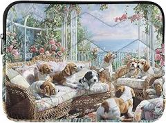 Dogs Lounging Laptop Case Laptop Case for 14 Inch Laptop Portable Electronic Device Cover