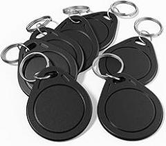 50-Black M-I-F-A-R-E Classic 1K Keychain RFID IC S50 Key Fob ISO14443A 13.56MHZ NFC Tags F08 Token Key for Electronic Smart Door Lock