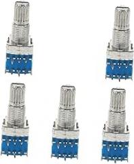 5pcs Miniature Rotary Metal Body Precision Control Digital Potentiometer Accurate Position for Electronics and Projects