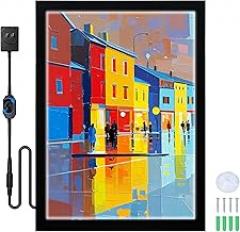 24x36 Inch Led Poster Frame, Backlit Movie Poster Frame Light Box Display Sign Holder in Black, Wall Mounting, Aluminum Profile, Magnetic Frame for Movie Poster Advertising Display