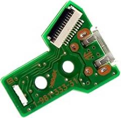 Deal4GO JDS-040 12-pin Micro USB Charging Port Socket Board PCB Module Replacement for Sony PS4 Pro Slim Controller